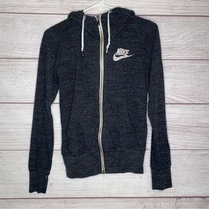 Nike women’s gray full zip up hoodie xs